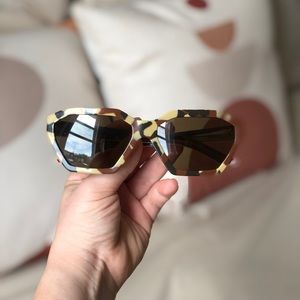 PRADA 57mm Geometric Sunglasses